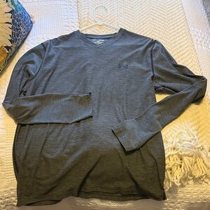 Under Armour XL Men's Cold Gear Charcoal Long Sleeve Fitted Tee